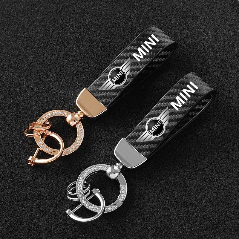 Carbon Fiber Leather Car Keychain With Diamond Custom Emblem Luxury Key Ring For MINI Cooper Clubman R55 R56 R57 R58 R59 F54
Carbon Fiber Leather Car Keychain With Diamond Custom Emblem Luxury Key Ring For MINI Cooper Clubman R55 R56 R57 R58 R59 F54