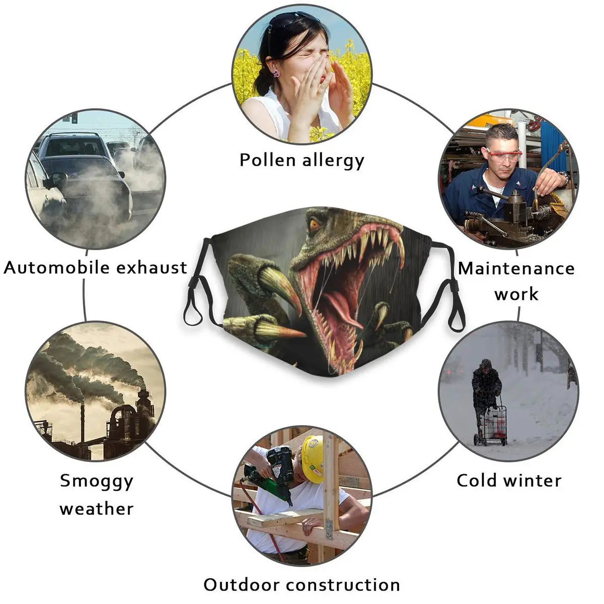 Dust Mask with Filter Terrifying Hungry Predators Mouth Face Mask for Adult Kids Anti Washable Reusable Pollution
Dust Mask with Filter Terrifying Hungry Predators Mouth Face Mask for Adult Kids Anti Washable Reusable Pollution