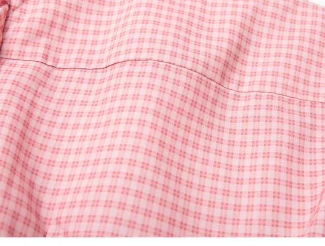 Women Pink Shirt Dress Lace-up Plaid Long Sleeve Turn-down Collar Vintage Ladies Mini Dresses with Buttons 2021 New
Women Pink Shirt Dress Lace-up Plaid Long Sleeve Turn-down Collar Vintage Ladies Mini Dresses with Buttons 2021 New