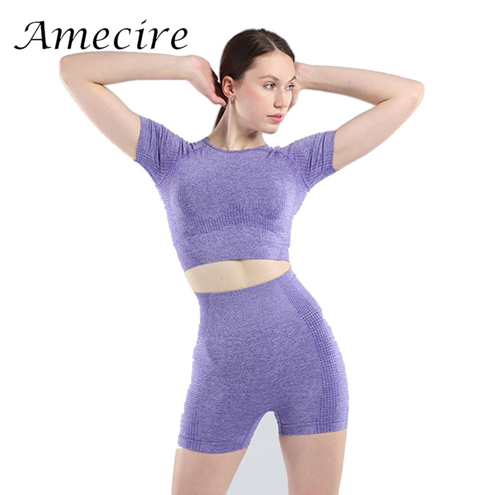 Amecire Новый повседневный комплект для фитнеса для женщин Модный базовый спортивный костюм для фитнеса футболки с коротким рукавом шорты кос...
Amecire Новый повседневный комплект для фитнеса для женщин Модный базовый спортивный костюм для фитнеса футболки с коротким рукавом шорты кос...
