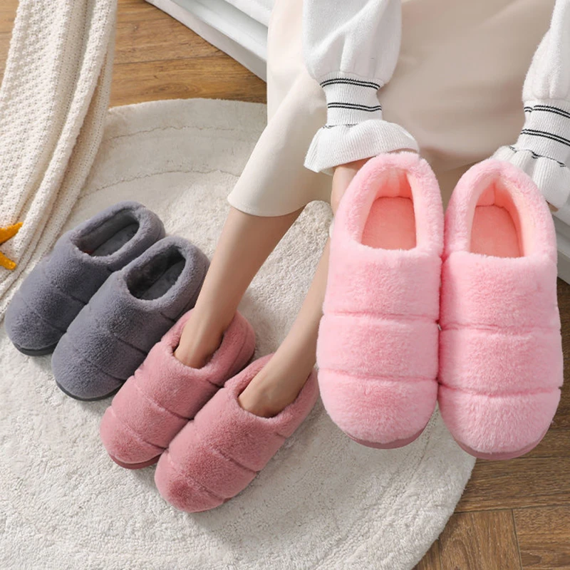 Winter Slippers Ladies Warm Flock Solid Home Shoes Female Plush Slip Soft Comfortable Indoor Flats Women's Footwear Slipper 2021
Winter Slippers Ladies Warm Flock Solid Home Shoes Female Plush Slip Soft Comfortable Indoor Flats Women's Footwear Slipper 2021