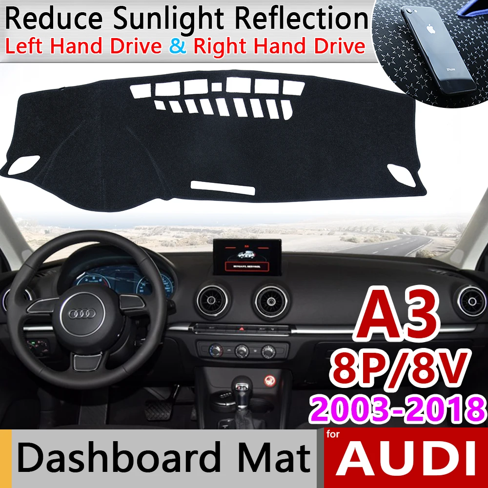 for Audi A3 8P 8V 2003~2018 Anti-Slip Mat Dashboard Cover Pad Sunshade Dashmat Carpet Anti-UV Protect Car Accessories S-Line S3
for Audi A3 8P 8V 2003~2018 Anti-Slip Mat Dashboard Cover Pad Sunshade Dashmat Carpet Anti-UV Protect Car Accessories S-Line S3