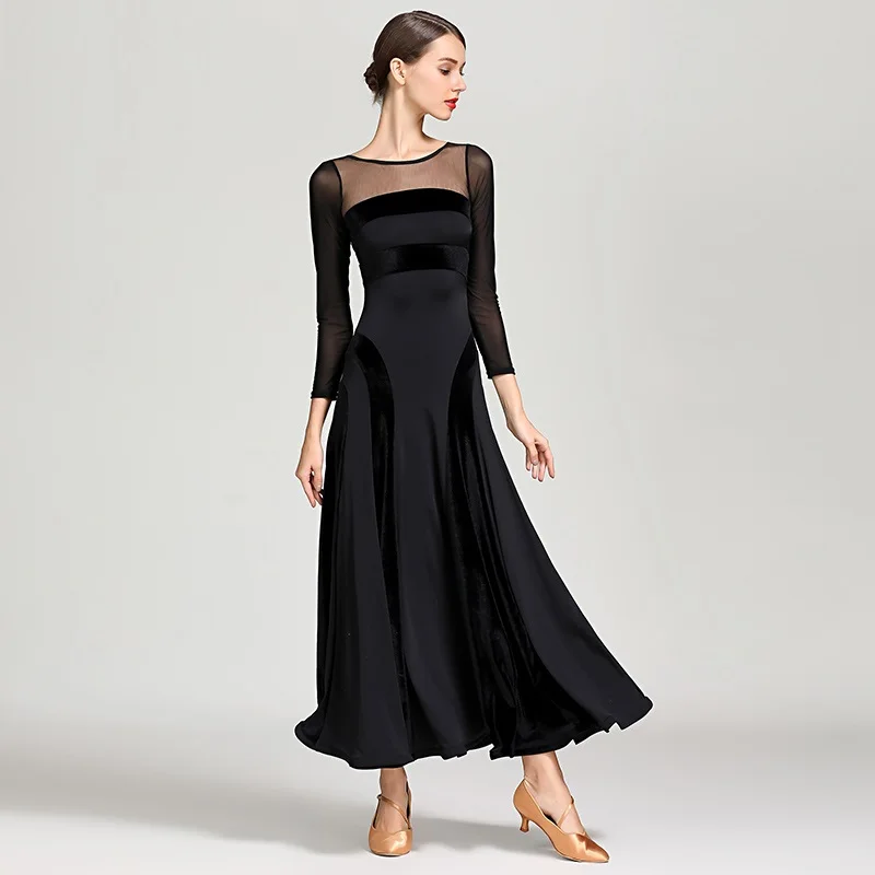 2020 Red Standard Ballroom Dress Women Waltz Fringe Dance Wear Modern Costumes Flamenco | Тематическая одежда и униформа