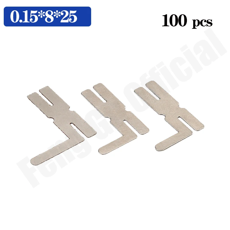 100pcs 0.15*8*25H Nickel Plated Steel Strap Sheets for Battery Spot Welding Machine Welder Washers
100pcs 0.15*8*25H Nickel Plated Steel Strap Sheets for Battery Spot Welding Machine Welder Washers