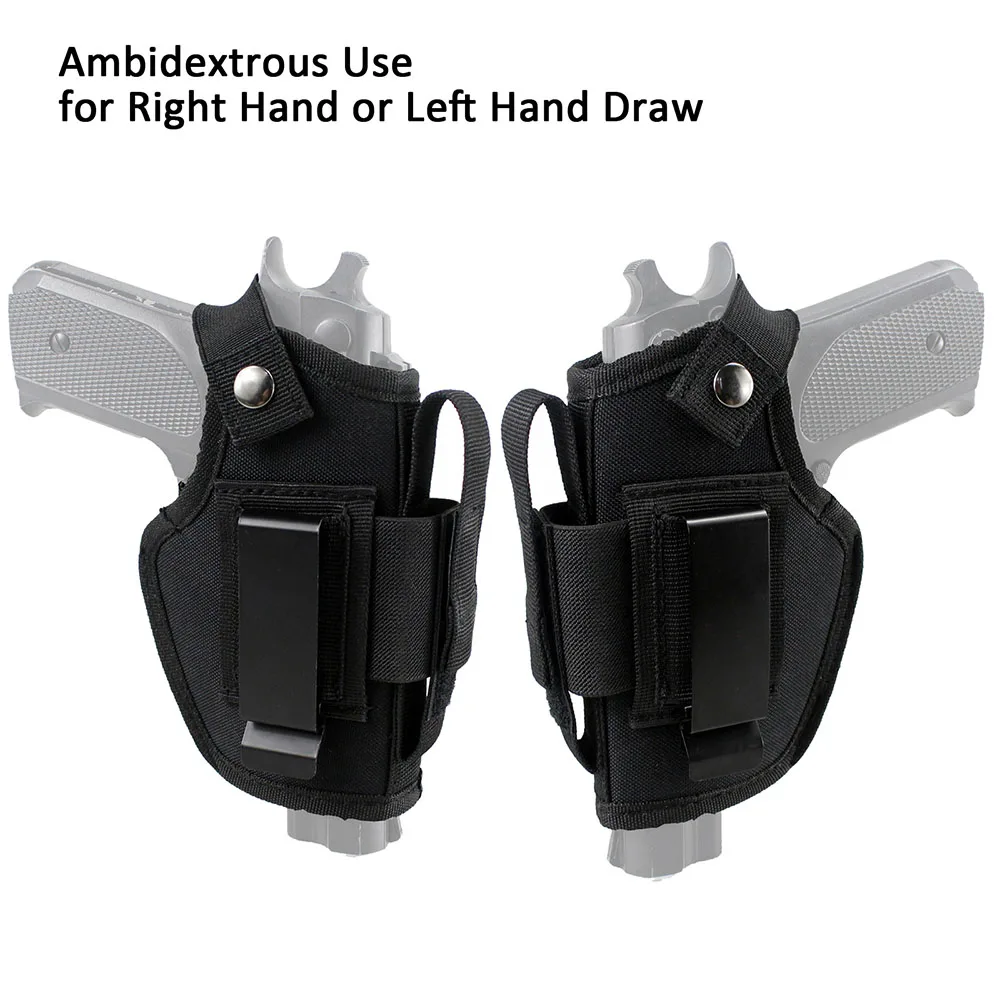 

Universal Tactical Pistol Gun Holster Concealed Carry Holsters Belt Metal Clip IWB OWB Airsoft Left Right Hand Bag Accessories