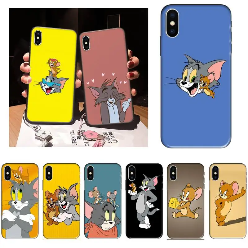 Чехол для телефона XSPING с мультяшным котом Томом Джерри iPhone 12 Mini 11 Pro XS Max X XR 7 8