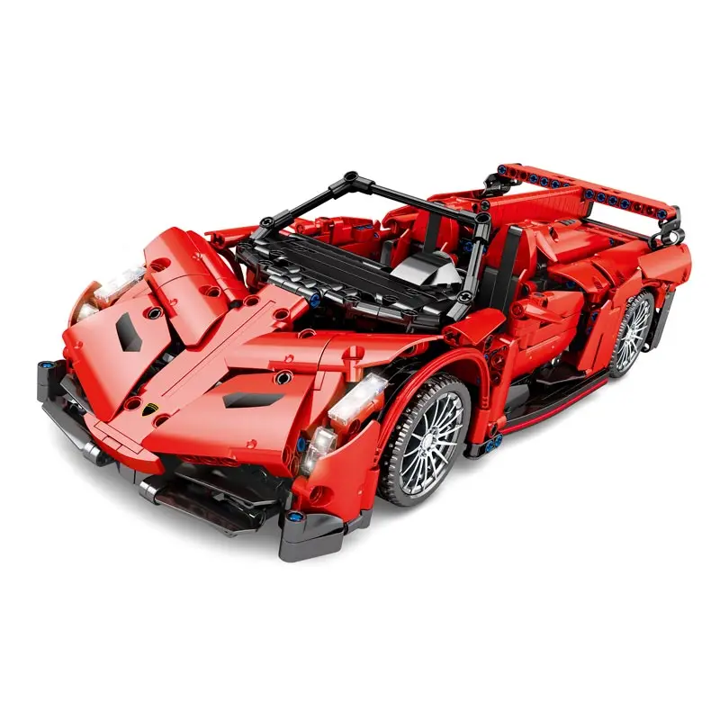 The 1:14 Red 1213PCS Super Speed Sports Racing Car Fast Vehicle Model Building Blocks Technical Bricks MOC Set Gifts Kids Toys
The 1:14 Red 1213PCS Super Speed Sports Racing Car Fast Vehicle Model Building Blocks Technical Bricks MOC Set Gifts Kids Toys