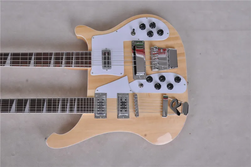 Электрическая гитара suneye двухголовый шейный электрический бас цвет дерева