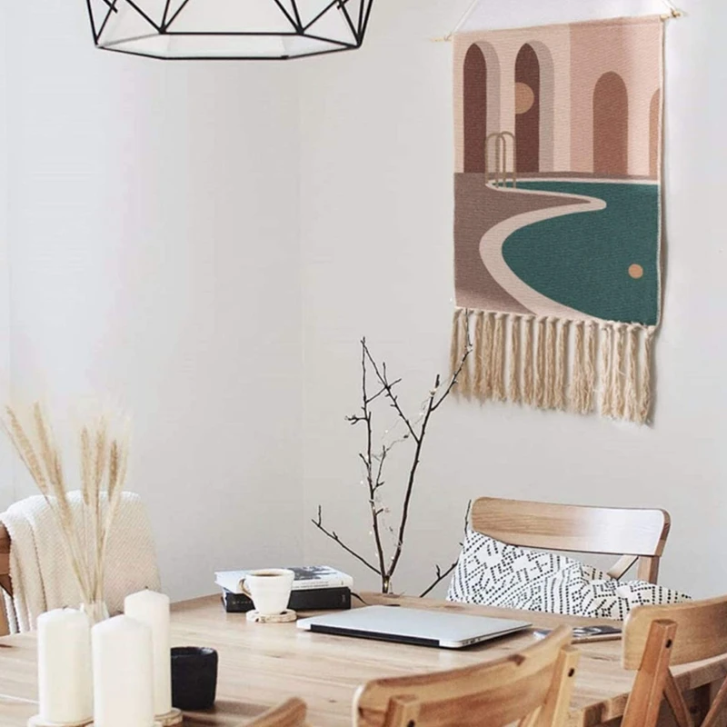 Macrame Woven Wall Hanging Tapestry Boho Chic Decor Apartment Dorm Room Door Decoration, 19.7 inch Wx35.4 inch L
Macrame Woven Wall Hanging Tapestry Boho Chic Decor Apartment Dorm Room Door Decoration, 19.7 inch Wx35.4 inch L