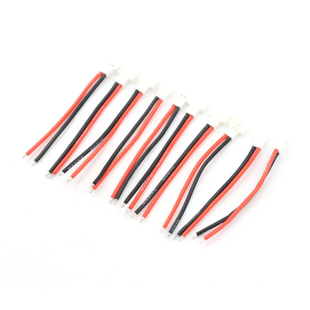 

10cm 5pairs Flexible Flat Cable(FFC) 2.0mm 1S Lipo Battery Balance Charger Switch Wiring Cable Male Female For RC Parts & Accs