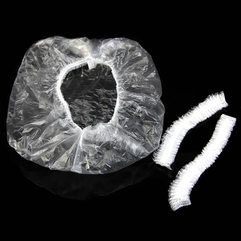 100pcs Disposable One-off Hotel Home Shower Bathing Clear Hair Elastic Caps Hats Plastic strip waterproof to increase thickness
100pcs Disposable One-off Hotel Home Shower Bathing Clear Hair Elastic Caps Hats Plastic strip waterproof to increase thickness