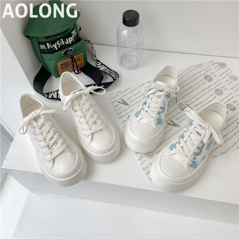 Women Canvas Shoes Fashion Woman's Shoes Spring Trend Casual Sport Shoes For Women New Comfort White Vulcanized Platform Shoes
Women Canvas Shoes Fashion Woman's Shoes Spring Trend Casual Sport Shoes For Women New Comfort White Vulcanized Platform Shoes