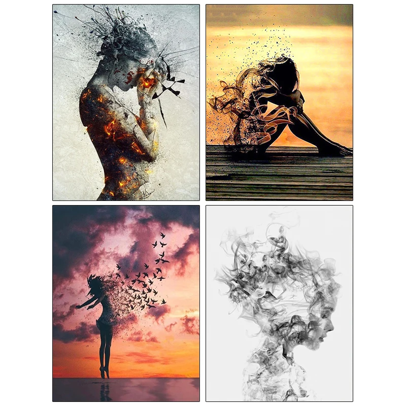 ARMYQZ Paint With Diamond Embroidery "Woman sky smoke" Diamond Painting Full Square Round Picture Of Rhinestone Decor 
ARMYQZ Paint With Diamond Embroidery "Woman sky smoke" Diamond Painting Full Square Round Picture Of Rhinestone Decor