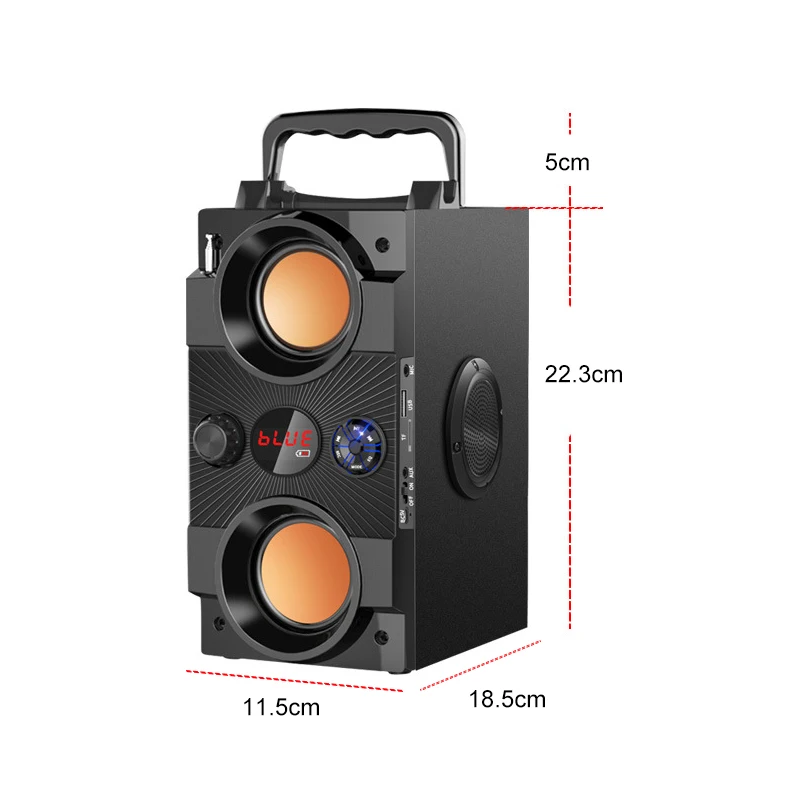 8D Surround Sound Bluetooth Speaker Portable Karaoke Party Speaker System Wireless Subwoofer Support USB/TF Card/AUX/FM
8D Surround Sound Bluetooth Speaker Portable Karaoke Party Speaker System Wireless Subwoofer Support USB/TF Card/AUX/FM