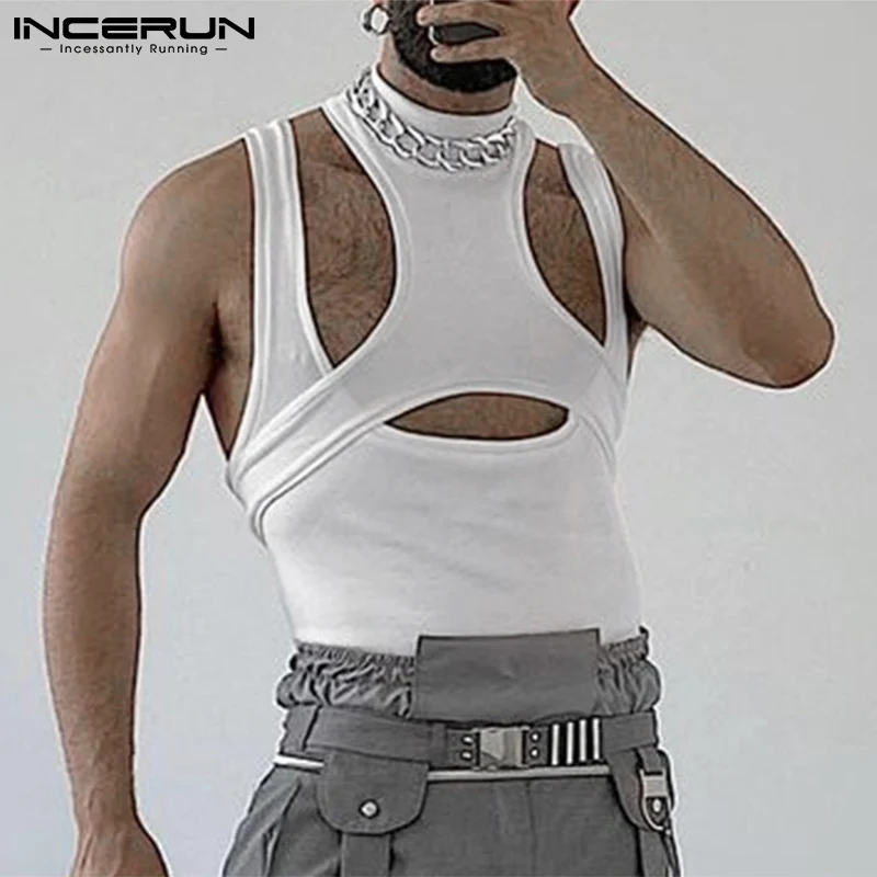INCERUN Tops 2022 American Style Men Solid Comeforable Vests Hollow Male Sleeveless Stretch Half High Neck Hot Sale Vests S-5XL
INCERUN Tops 2022 American Style Men Solid Comeforable Vests Hollow Male Sleeveless Stretch Half High Neck Hot Sale Vests S-5XL