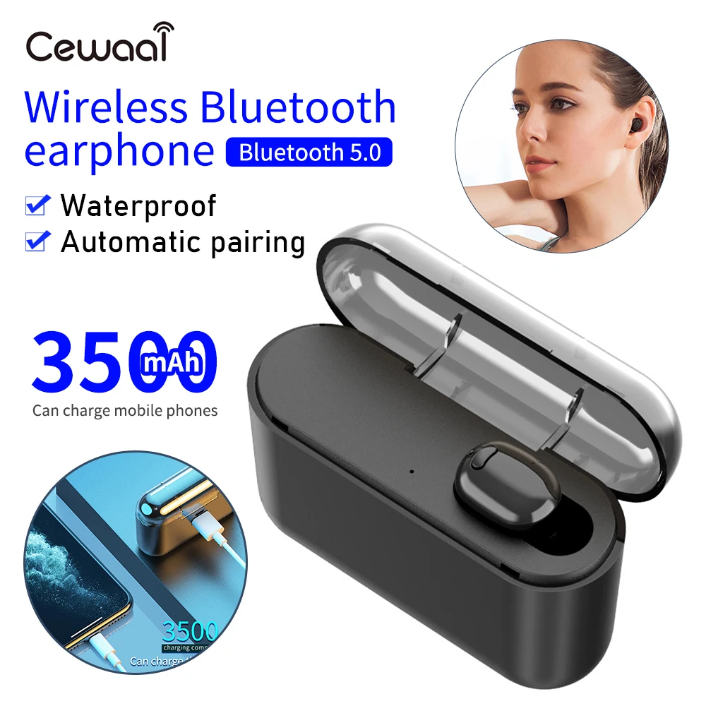 tws single ear bluetooth headset bluetooth 5.0 large battery compartment long standby time
tws single ear bluetooth headset bluetooth 5.0 large battery compartment long standby time