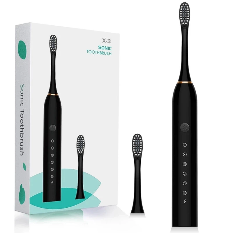 Sonic Electric Toothbrush 6 Mode USB Charger IPX7 Waterproof Adult timer Brush Tooth Brushes Replacement Heads Teeth Whitening
Sonic Electric Toothbrush 6 Mode USB Charger IPX7 Waterproof Adult timer Brush Tooth Brushes Replacement Heads Teeth Whitening
