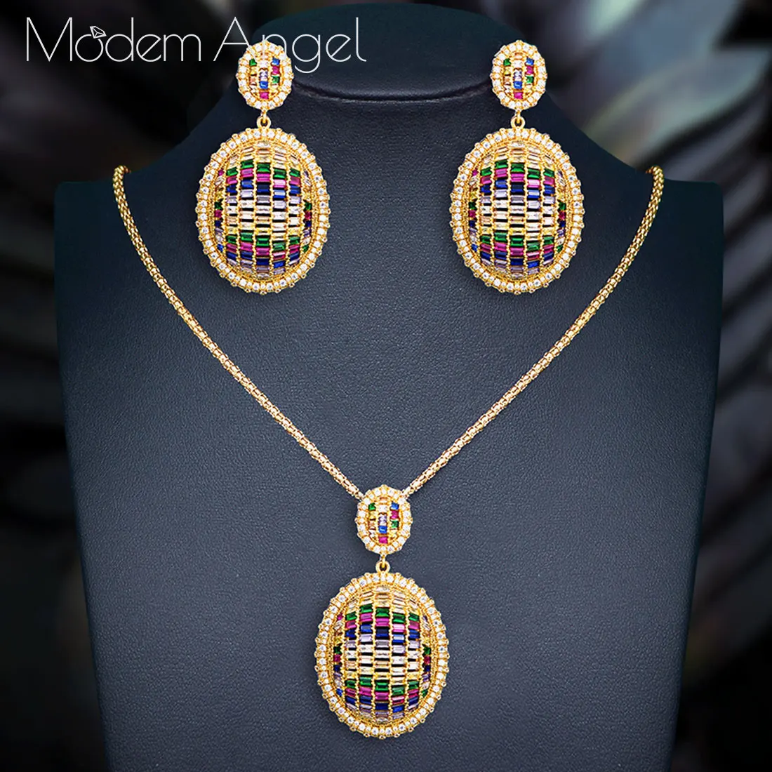 ModemAngel Luxury Graphical Ornamental Stone Cubic Zirconia Women Engagement Wedding Bridal Dubai High End Jewelry Set
ModemAngel Luxury Graphical Ornamental Stone Cubic Zirconia Women Engagement Wedding Bridal Dubai High End Jewelry Set