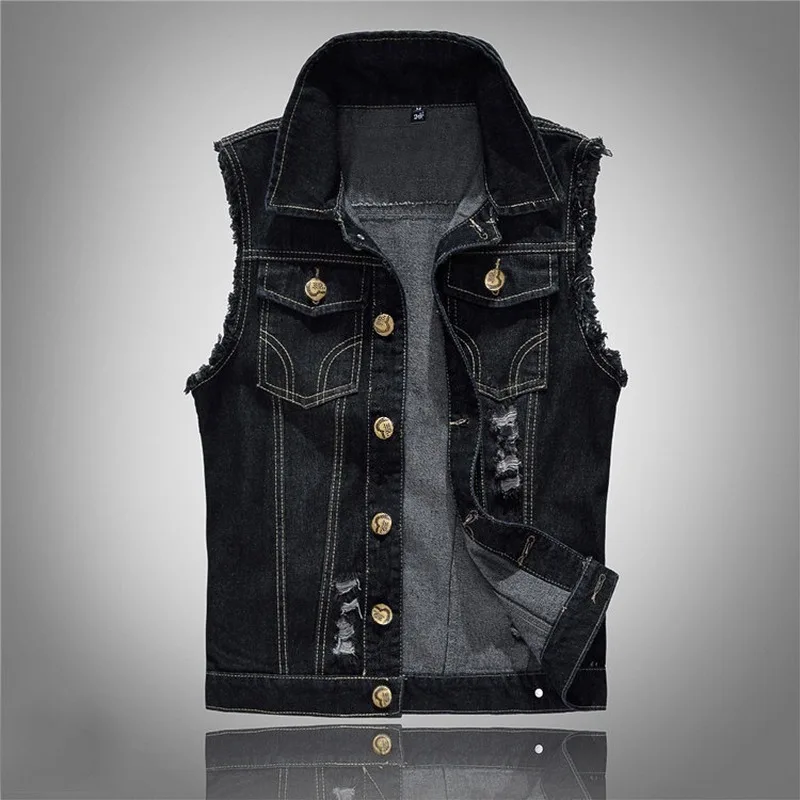Fashion Men Denim Vests Mens Sleeveless Black Jean Jackets Male Vintage Retro Casual Vest Men Waistcoat Plus Size 6XL Chaleco
Fashion Men Denim Vests Mens Sleeveless Black Jean Jackets Male Vintage Retro Casual Vest Men Waistcoat Plus Size 6XL Chaleco