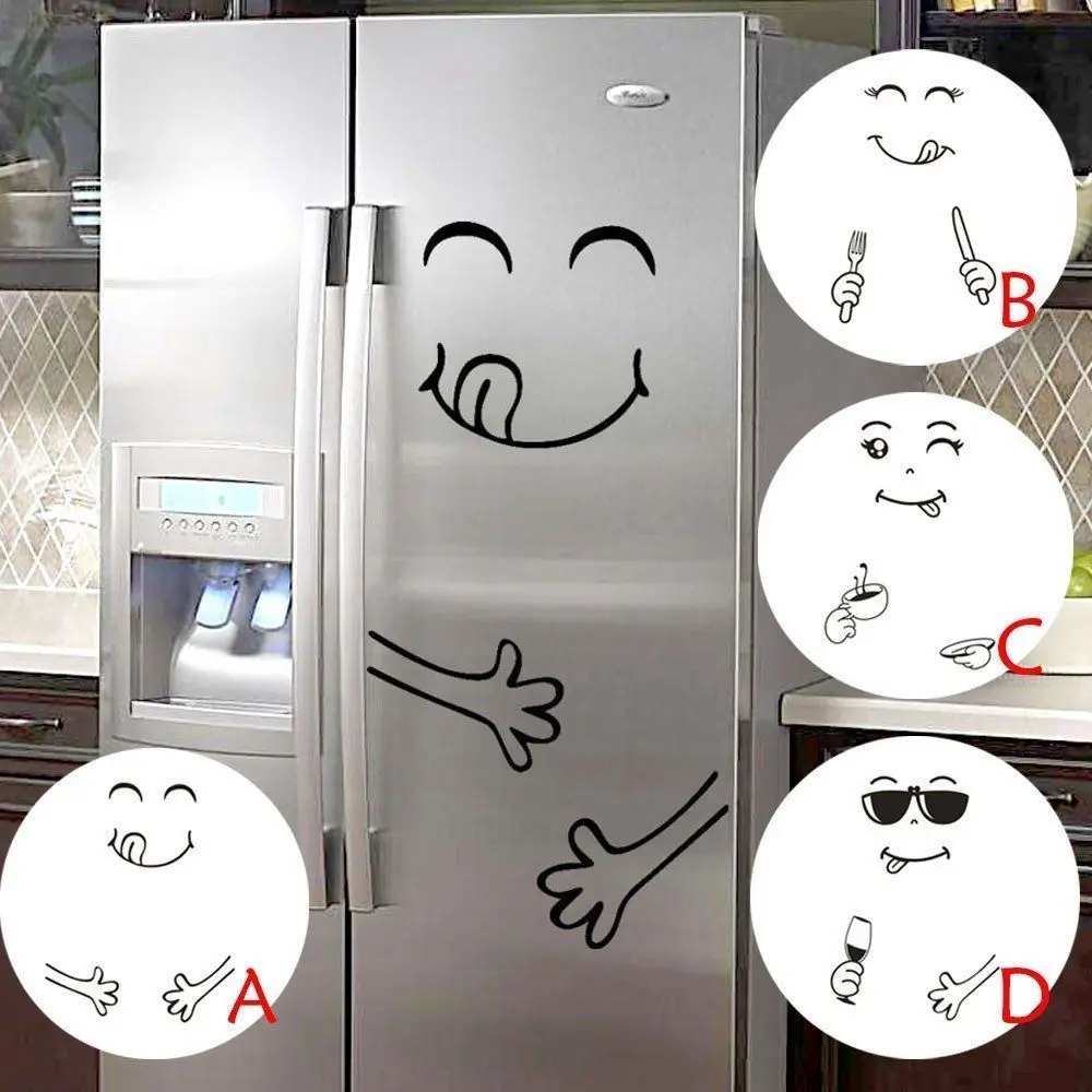 4 Styles Creative Cute Removable Sticker Cartoon Smiley Wall Sticker, Kitchen Refrigerator Sticker Art Decal
4 Styles Creative Cute Removable Sticker Cartoon Smiley Wall Sticker, Kitchen Refrigerator Sticker Art Decal