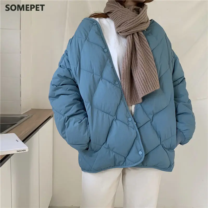 Winter Fashion Outwear Casual Jackets Solid Tops All-Match Simple Fresh Stylish Warm Women Coat Loose Thicken
Winter Fashion Outwear Casual Jackets Solid Tops All-Match Simple Fresh Stylish Warm Women Coat Loose Thicken
