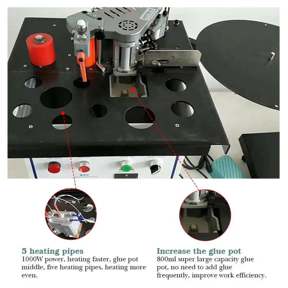 Benchtop Edge Bander Woodworking Edge Banding Machine Edgebander Double-Sided Glue Auto Cut Banding Material Speed Adjustable
Benchtop Edge Bander Woodworking Edge Banding Machine Edgebander Double-Sided Glue Auto Cut Banding Material Speed Adjustable