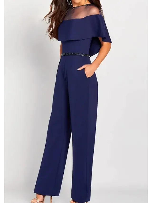 Jumpsuits Plus Size Mother Of The Bride Dresses Shealth Sheer Neck Jersey Shoulder Ruffles Beaded Short Groom Mother Dresses
Jumpsuits Plus Size Mother Of The Bride Dresses Shealth Sheer Neck Jersey Shoulder Ruffles Beaded Short Groom Mother Dresses