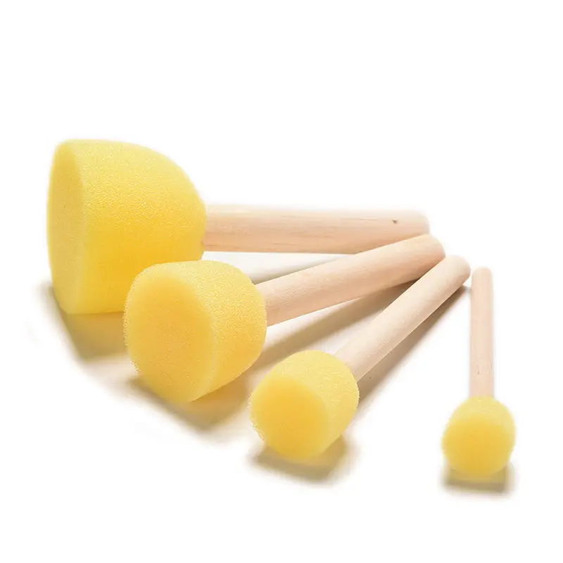 Kid Sponge Paint Brush Original Wooden Handle Painting Graffiti Early Toy DIY Art Supplies Gifts 4Pcs/set
Kid Sponge Paint Brush Original Wooden Handle Painting Graffiti Early Toy DIY Art Supplies Gifts 4Pcs/set