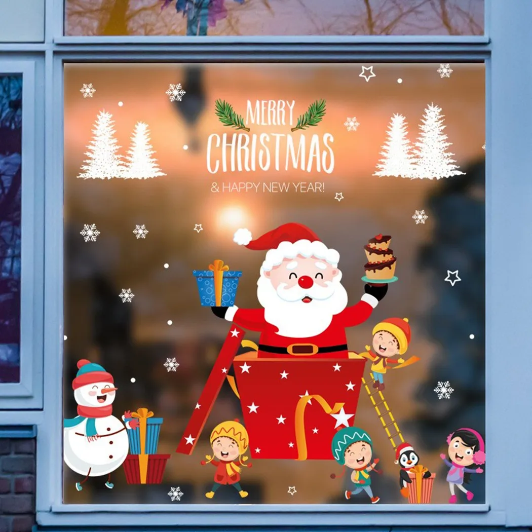Merry Christmas Stickers Removable Waterproof Windows Stickers Christmas Santa Claus Home Decor Wall Glass New Year Stickers
Merry Christmas Stickers Removable Waterproof Windows Stickers Christmas Santa Claus Home Decor Wall Glass New Year Stickers