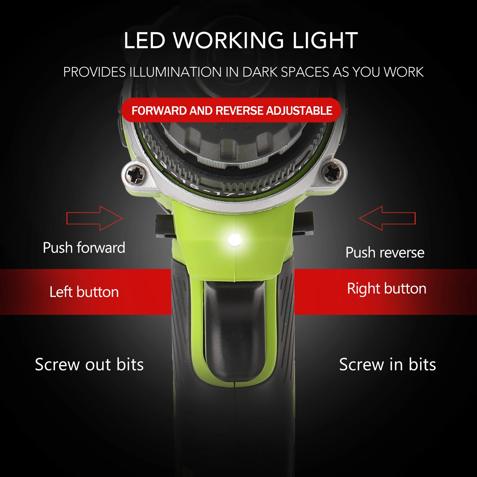 21V Multifunctional Electric Cordless Drill High-power Lithium Battery Wireless Rechargeable Hand Drills DIY Electric Power Tool
21V Multifunctional Electric Cordless Drill High-power Lithium Battery Wireless Rechargeable Hand Drills DIY Electric Power Tool