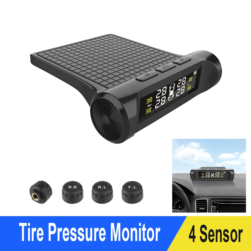 TPMS Car Tyre Pressure Monitoring System Car Tyre Pressure Sensor Tyre Digital LCD Display Auto External Security Alarm Systems
TPMS Car Tyre Pressure Monitoring System Car Tyre Pressure Sensor Tyre Digital LCD Display Auto External Security Alarm Systems