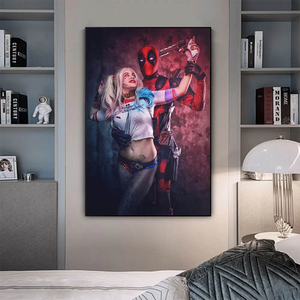 Marvel Superhero Canvas Painting Deadpool Sexy Woman Poster and Prints Wall Art Pictures For Living Room Bathroom Decor Cuadros
Marvel Superhero Canvas Painting Deadpool Sexy Woman Poster and Prints Wall Art Pictures For Living Room Bathroom Decor Cuadros