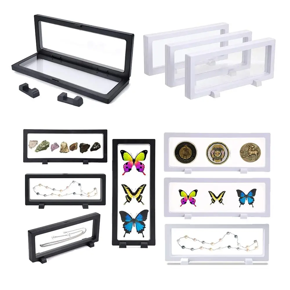 3Pcs Multifunctional Floating Display Box Storage Case for Military Challenge Coins Specimen Jewelry Display Holders with Stands 
3Pcs Multifunctional Floating Display Box Storage Case for Military Challenge Coins Specimen Jewelry Display Holders with Stands