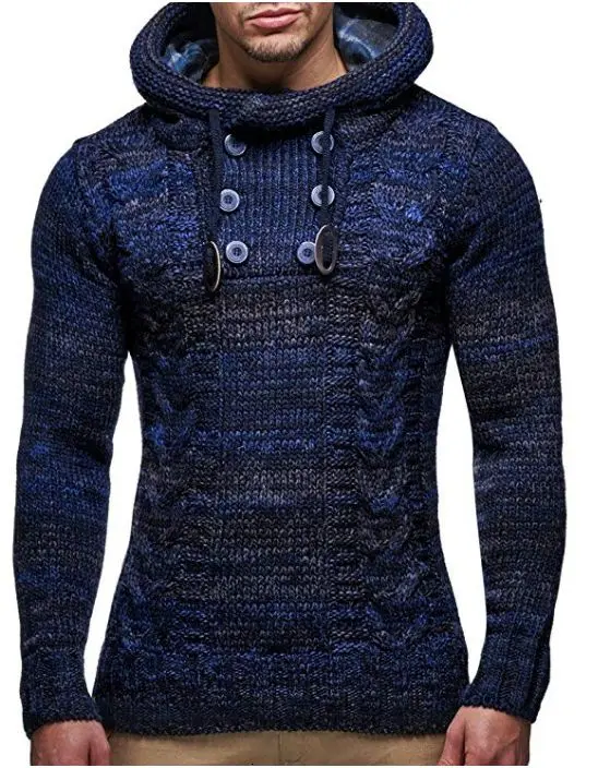 Hoodies Sweater Mens Fashion Tops Solid Twist Knitted High Collar Button Design Pullover Warm Slim Sweaters Male Autumn Winter
Hoodies Sweater Mens Fashion Tops Solid Twist Knitted High Collar Button Design Pullover Warm Slim Sweaters Male Autumn Winter