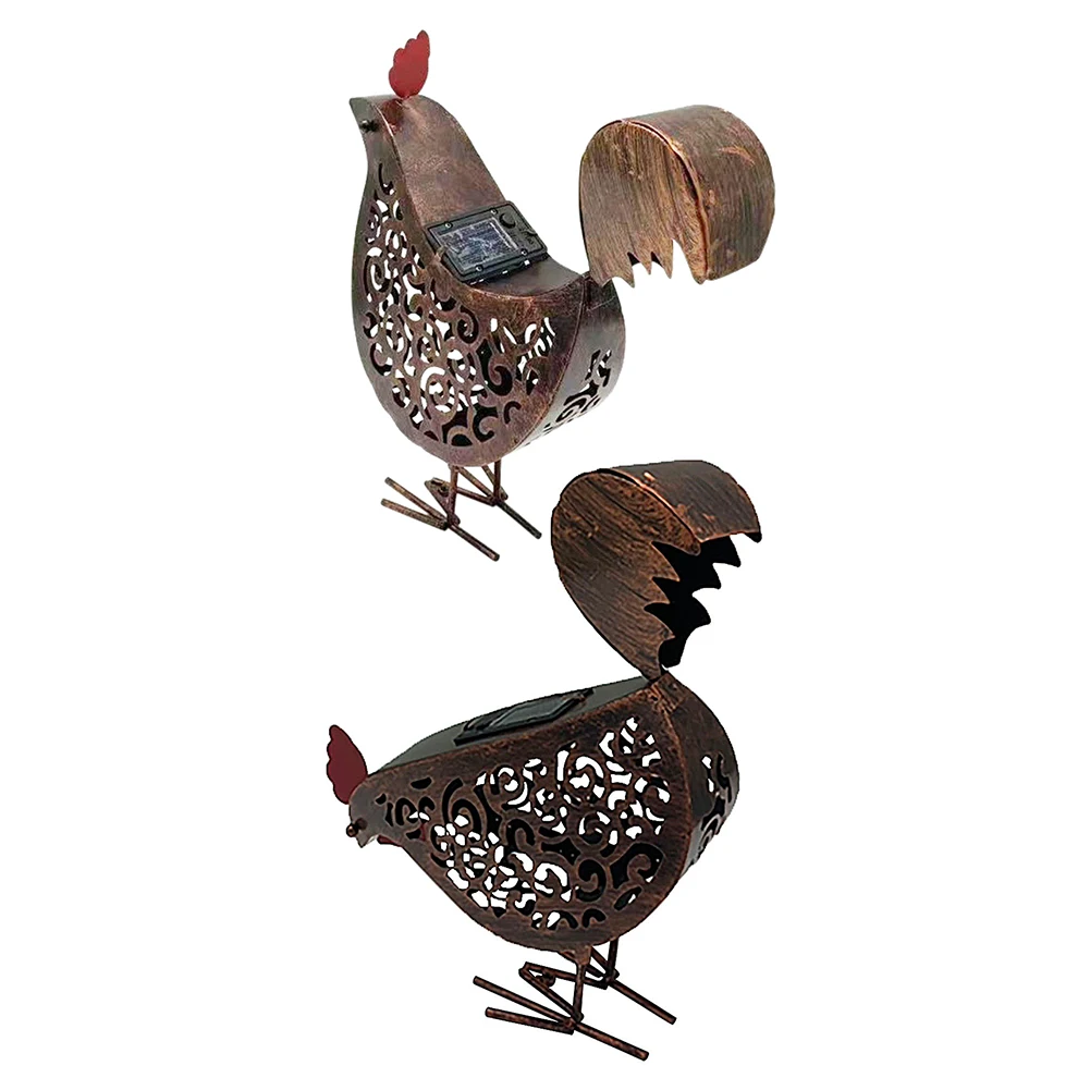 LED Solar Chicken Statue Lamp Waterproof Hollowed Out Decking Light Outdoor Gardening Decoration Garden Courtyard Street Lamp
LED Solar Chicken Statue Lamp Waterproof Hollowed Out Decking Light Outdoor Gardening Decoration Garden Courtyard Street Lamp