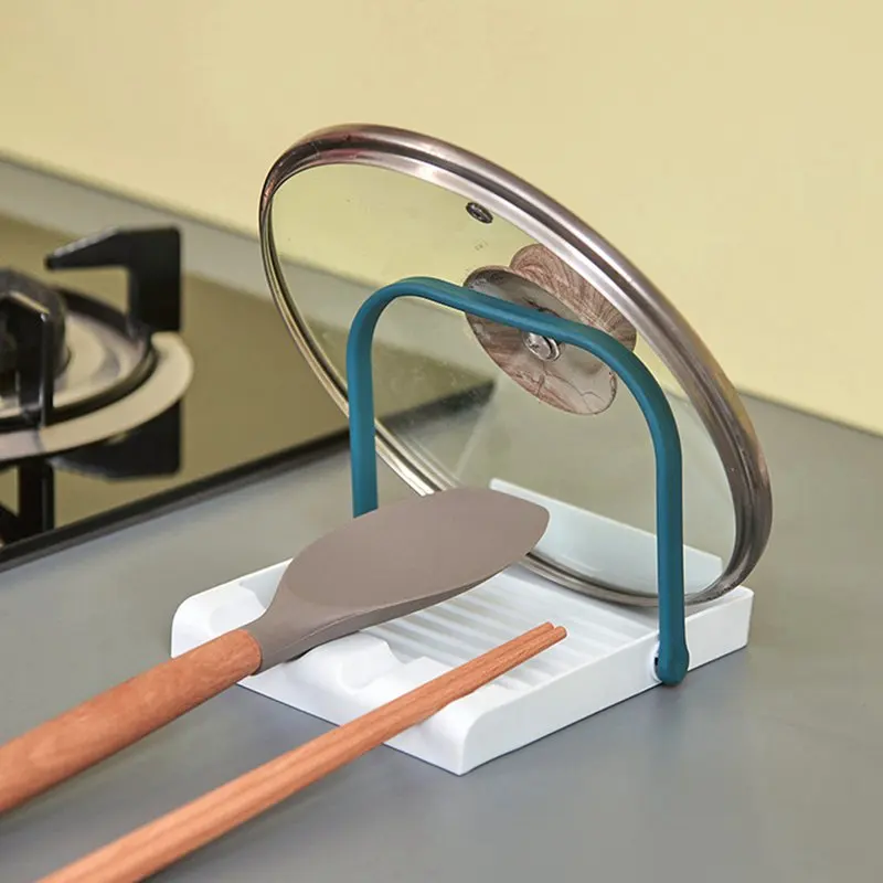Pot Lid Rack Soup Ladle Spatula Spoon Plastic Storage Stand Kitchenware Shelf Pad Multi-Function Kitchen Organizer Accessories
Pot Lid Rack Soup Ladle Spatula Spoon Plastic Storage Stand Kitchenware Shelf Pad Multi-Function Kitchen Organizer Accessories