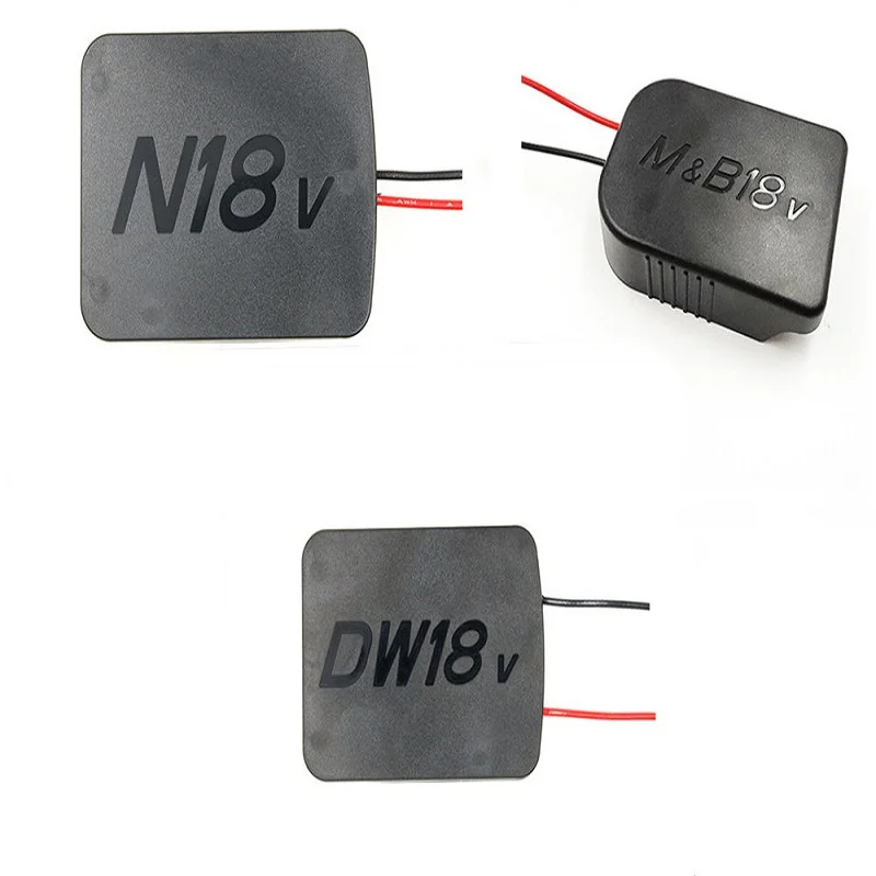 18V Li-ion Battery Power Mount Connector Adapter Dock Holder 14 awg Wires For Makita Bosch Dewolt Milwaukee 18V Lithium Battery
18V Li-ion Battery Power Mount Connector Adapter Dock Holder 14 awg Wires For Makita Bosch Dewolt Milwaukee 18V Lithium Battery