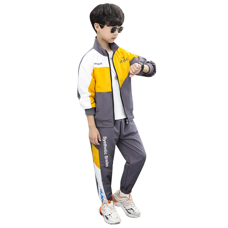 Zipper Spring Autumn Boys Clothing Suits Coat + Pants 2pcs/Set Kids Teenager Sportswear School Uniform Tracksuit High Quality
Zipper Spring Autumn Boys Clothing Suits Coat + Pants 2pcs/Set Kids Teenager Sportswear School Uniform Tracksuit High Quality