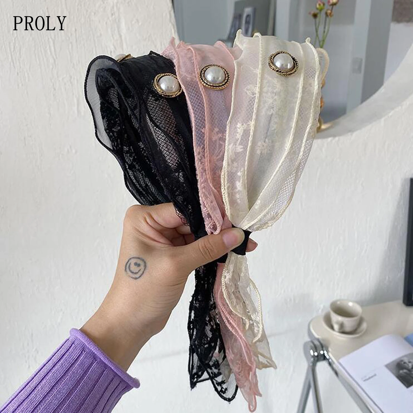 PROLY New Fashion Women Headband Fresh Lace Flower Hairband Rhinestone Headwear Turban Summer Hair Accessories
PROLY New Fashion Women Headband Fresh Lace Flower Hairband Rhinestone Headwear Turban Summer Hair Accessories