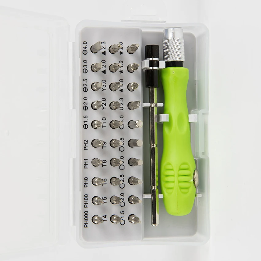 Tool Repair 32 In 1 Screwdriver Set Precision Mini Magnetic Screwdriver Bits Kit Phone Mobile Tablet Camera Maintenance
Tool Repair 32 In 1 Screwdriver Set Precision Mini Magnetic Screwdriver Bits Kit Phone Mobile Tablet Camera Maintenance