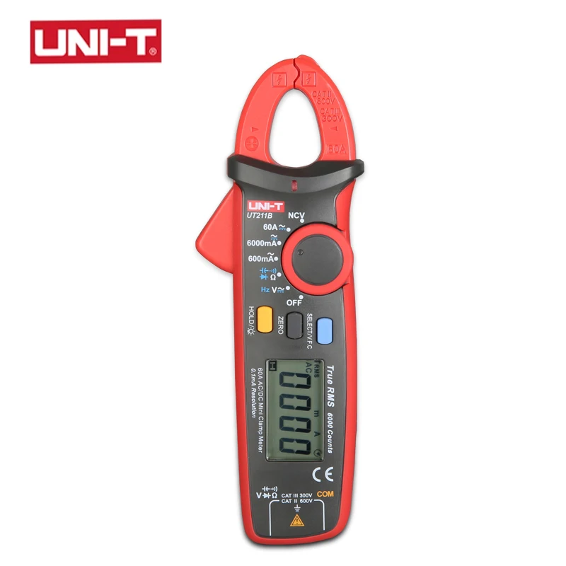 Портативный цифровой токоизмеритель-зажим UNI-T Mini UT211B, Бесконтактный амперметр с эффективным значением Бесконтактного обнаружения сгорани...
Портативный цифровой токоизмеритель-зажим UNI-T Mini UT211B, Бесконтактный амперметр с эффективным значением Бесконтактного обнаружения сгорани...