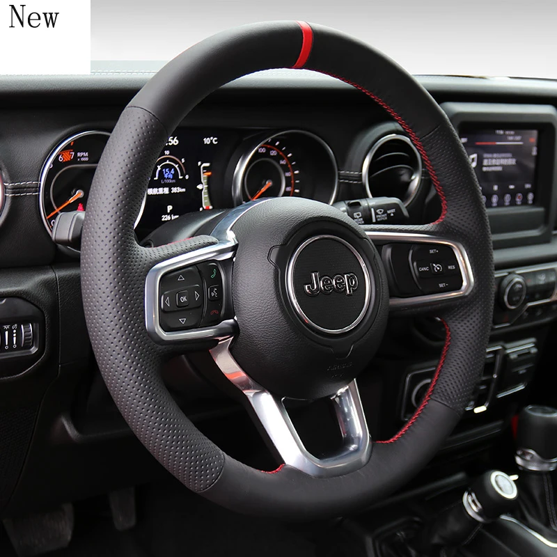 for Jeep Compass Wrangler Grand Cherokee Cherokee Renegade DIY Hand-Stitched Leather Suede Car Steering Wheel Cover Accessories
for Jeep Compass Wrangler Grand Cherokee Cherokee Renegade DIY Hand-Stitched Leather Suede Car Steering Wheel Cover Accessories