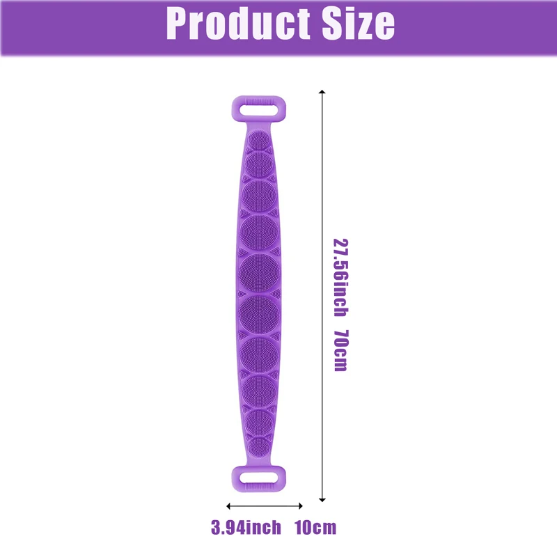 Silicone Magic Brushes Bathe Rubbing Back Belt Body Exfoliating Massage Skin Clean Shower Brushe Rubbing Extended Scrubber Towel
Silicone Magic Brushes Bathe Rubbing Back Belt Body Exfoliating Massage Skin Clean Shower Brushe Rubbing Extended Scrubber Towel