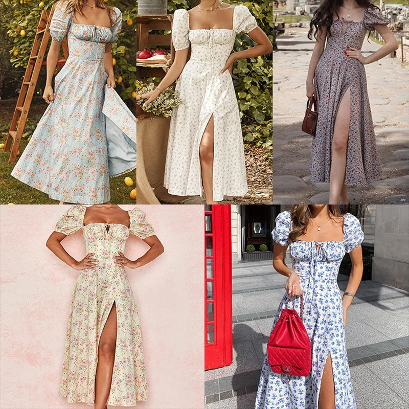 Fashion Women Summer Dress 2021 Sexy Luxury Short Sleeve Floral Print Split Dresses Elegant Romantic Female Boho Party Dresses
Fashion Women Summer Dress 2021 Sexy Luxury Short Sleeve Floral Print Split Dresses Elegant Romantic Female Boho Party Dresses