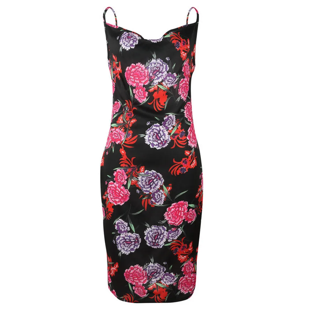 High stretch Skinny Dress Floral Print Bodycon Dress Women Sling Sleeveless Mini Party Dress Solid Basic Skinny Casual Dress #C
High stretch Skinny Dress Floral Print Bodycon Dress Women Sling Sleeveless Mini Party Dress Solid Basic Skinny Casual Dress #C