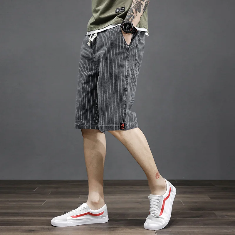 New Men's Pure Color Striped Denim Shorts Elastic Waist Craft Outdoor Leisure Shopping Business Comfort Boutique Men's Jeans
New Men's Pure Color Striped Denim Shorts Elastic Waist Craft Outdoor Leisure Shopping Business Comfort Boutique Men's Jeans