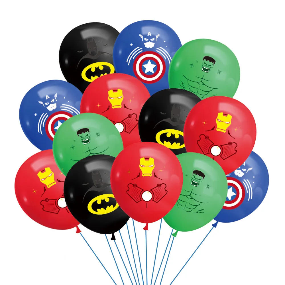 10pcs/set 12inch Super Hero Latex Balloon Spider Shield Hammer Multiple Colour Balloon Theme Party Kids Birthday Decoration Ball
10pcs/set 12inch Super Hero Latex Balloon Spider Shield Hammer Multiple Colour Balloon Theme Party Kids Birthday Decoration Ball