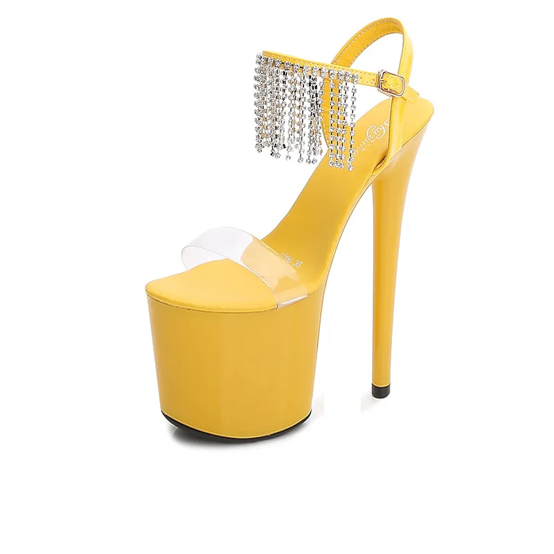 Fashion All-match Sandals Summer PVC Transparent Open-toe Word Belt Women High Heels Super High Heel Ankle Buckle Wedding Pumps
Fashion All-match Sandals Summer PVC Transparent Open-toe Word Belt Women High Heels Super High Heel Ankle Buckle Wedding Pumps