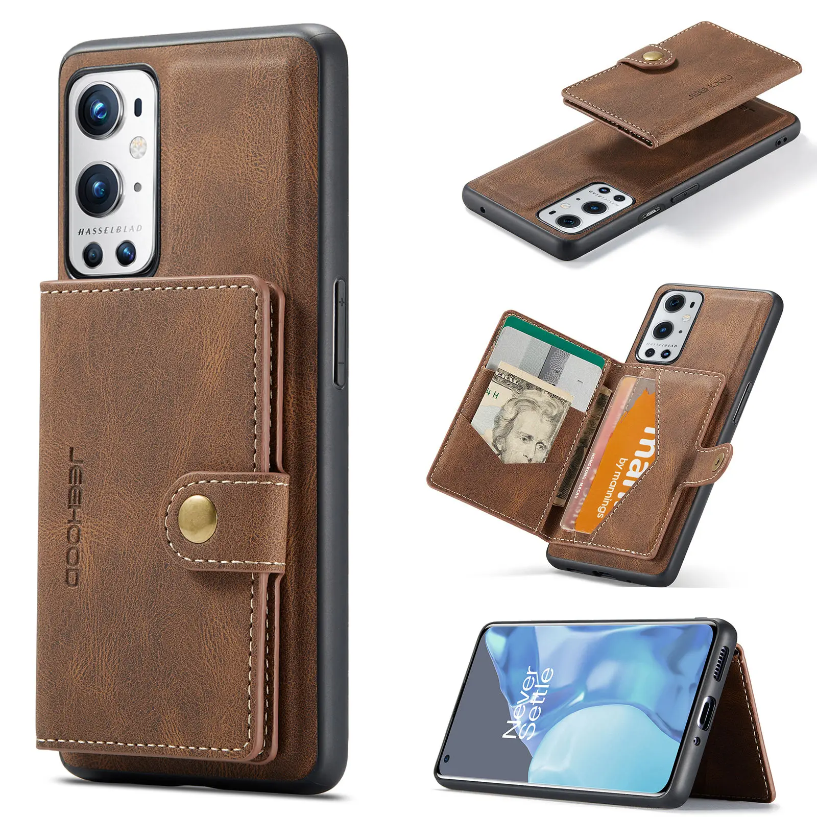for OnePlus 9 Pro OnePlus 9 Leather Case with Magnetic Wallet Leather Small Wallet in Kickstand Card Holder Designed Cover Case
for OnePlus 9 Pro OnePlus 9 Leather Case with Magnetic Wallet Leather Small Wallet in Kickstand Card Holder Designed Cover Case