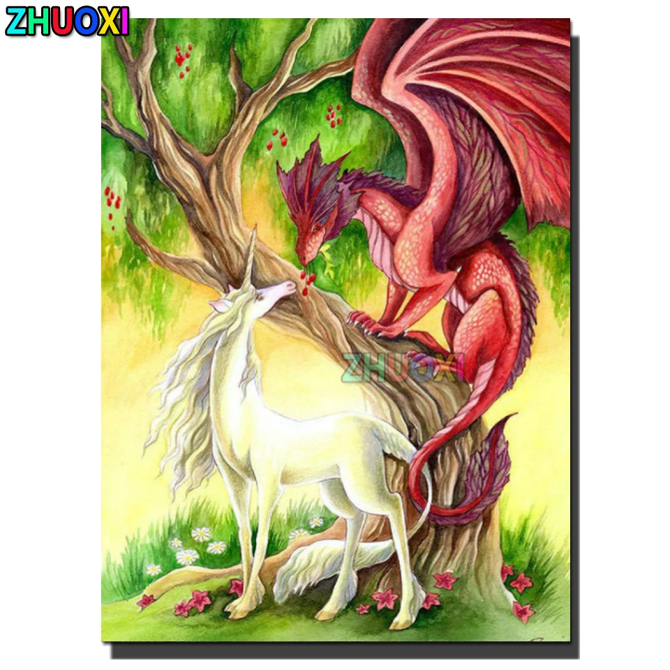 Full square/round Diamond Painting Unicorn and Red Dragon 5D DIY Diamond Embroidery Kit Rhinestone mosaic diamonds round
Full square/round Diamond Painting Unicorn and Red Dragon 5D DIY Diamond Embroidery Kit Rhinestone mosaic diamonds round